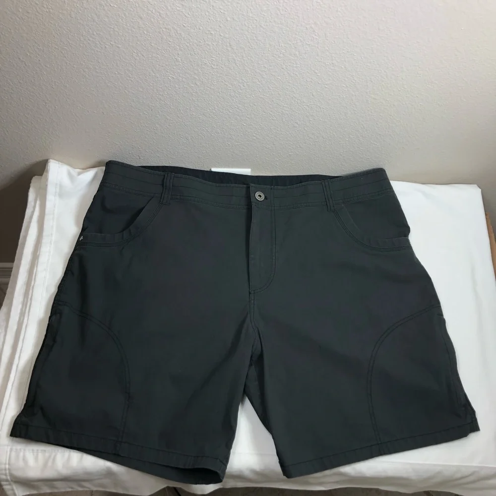 Kuhl Vintage Patina Dye the‎ RAMBLR Charcoal Lightweight Classic Look Shorts 42